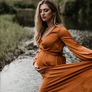 Pumpkin Wrap Dress